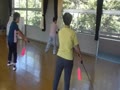 滝川公民館での太極拳の練習